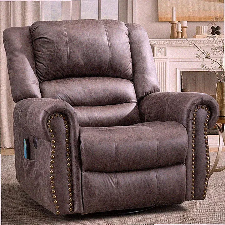 Large Swivel Glider Rocker Massage Recliner Chair Swivel Manual Rocking Recliner